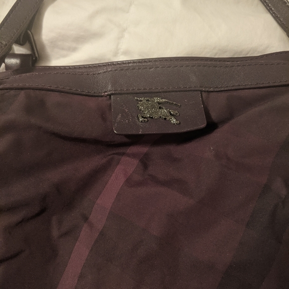 Burberry Tote bag. Burgundy, preloved - Picture 3 of 7